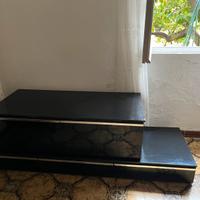 Mobile basso porta tv o altro con cassetti, nero