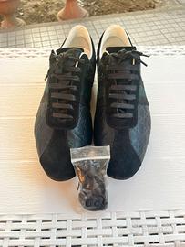 Gucci Ace GG nere - pelle scamosciata🔥
