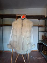 cappotto pelliccia volpe bianca