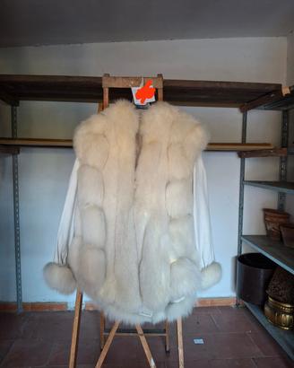 cappotto pelliccia volpe bianca