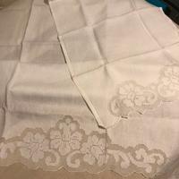 Coppia asciugamani sfilato siciliano - 500  ricamo