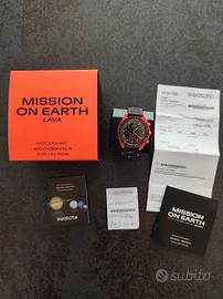 Omega x Swatch Mission on Earth Lava 