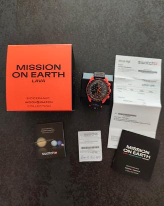 Omega x Swatch Mission on Earth Lava 