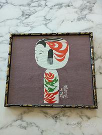 Stampa giapponese su carta incorniciata