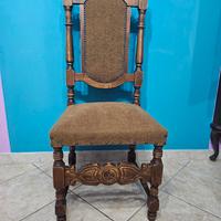  6 sedie classiche in legno massello 