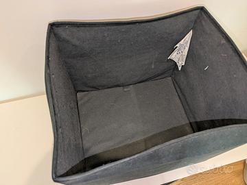 Due Kallax scaffale bianco più due scatole nere