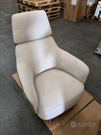 Poltrona Kaori lounge girevole Poliform