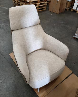 Poltrona Kaori lounge girevole Poliform