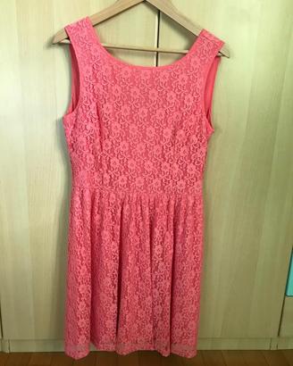Vestito Yumi corallo e giallo