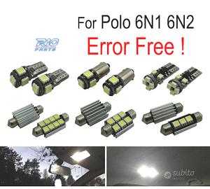 KIT 9 LAMPADE LED INTERNE PER VOLKSWAGEN VW POLO M