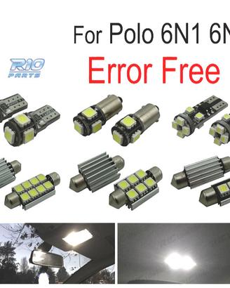 KIT 9 LAMPADE LED INTERNE PER VOLKSWAGEN VW POLO M
