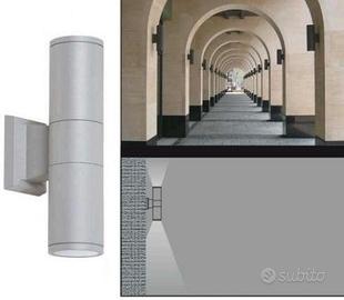 Faretto per LED Parete Lampada Esterno GU10 doppio