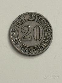 20 Centesimi 1894 Umberto I Regno d’Italia Moneta