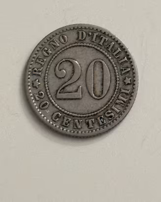 20 Centesimi 1894 Umberto I Regno d’Italia Moneta