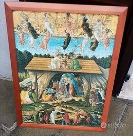 Quadro natività Botticelli fatto con puzzle