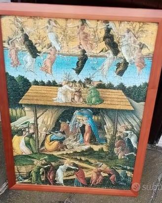 Quadro natività Botticelli fatto con puzzle
