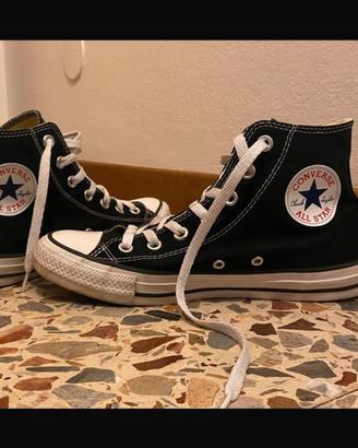 Converse Chuck Taylor All Star nere alte, tg.38