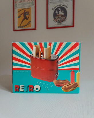 Tostapane hot dog vintage rosso