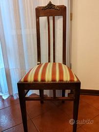 6 sedie fine ‘800 – inizi ‘900 in legno restaurate