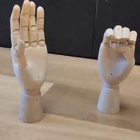 Mani in Legno MANICHINO Completamente SNODABILE