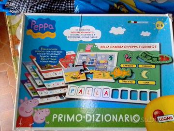 Puzzle e dizionario di peppa pig giochi in scatola