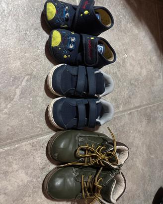 Set scarpe e pantofole asilo numero 23