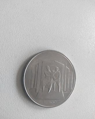 100 lire Repubblica San Marino rara 1976