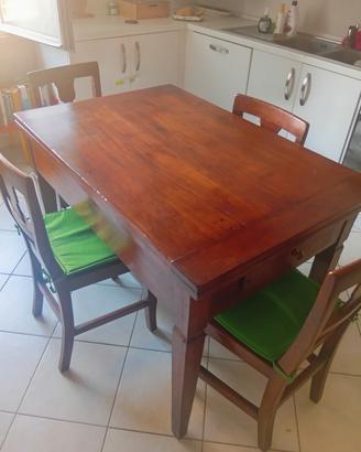 Set tavolo + 4 sedie 