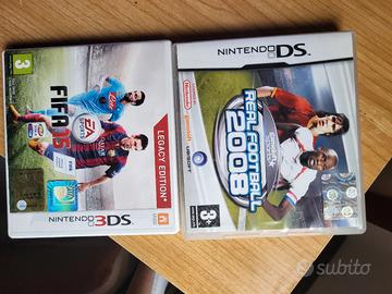 Lotto giochi calcio Nintendo Real Football + FIFA