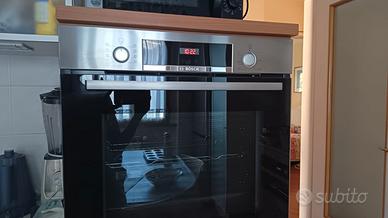 Forno da incasso Bosch acciaio/nero. Ottime cond