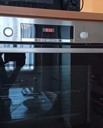 Forno da incasso Bosch acciaio/nero. Ottime cond