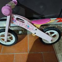 bicicletta senza pedali legno