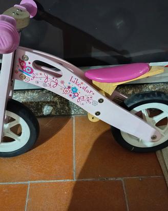 bicicletta senza pedali legno