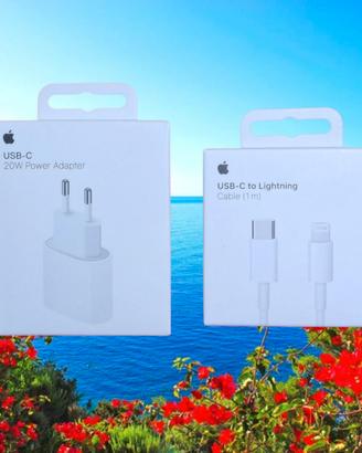 Alimentatore Apple 20W + cavo x iPhone 14 13 12