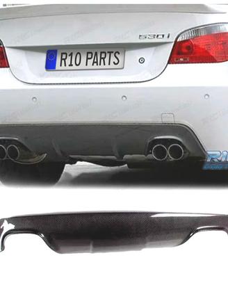 DIFFUSORE BMW E60 E61 LOOK M DOPPIA USCITA CARBONI