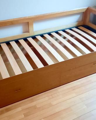 letto singolo in frassino 
