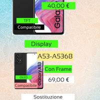 Sostituzione Display Samsung A53-A536B