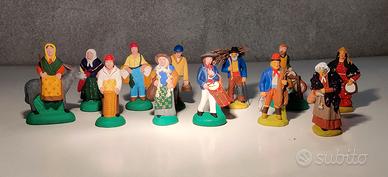 20 "santons" provenzali in terracotta