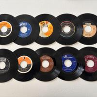 Lotto 10 DISCHI 45 GIRI Italia senza copertina