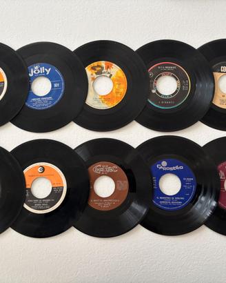 Lotto 10 DISCHI 45 GIRI Italia senza copertina