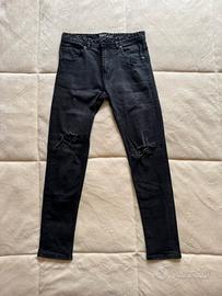 Jeans skinny strappati Terranova – Neri – ITA 44