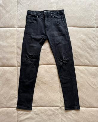 Jeans skinny strappati Terranova – Neri – ITA 44