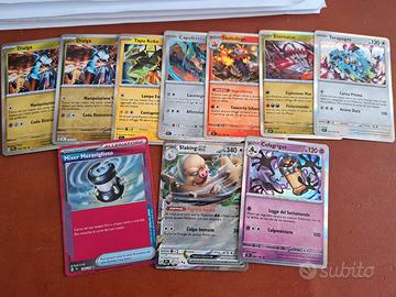 Pokemon set incompleto scarlatto e violetto