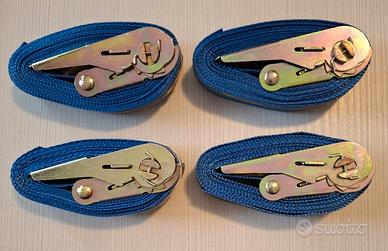 4 cinghie di ancoraggio a cricchetto da 3 m