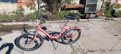 bicicletta pieghevole restaurata 
