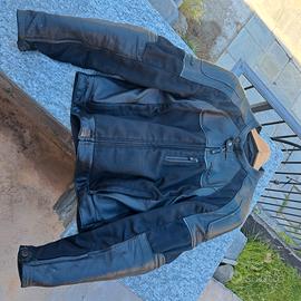 Giacca Spidi completa di pantalone pelle e tessuto