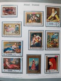 Francobolli Pittori francesi