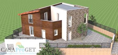 Terreno con progetto per villa mono-bifamiliare