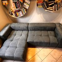 Divano lusso CXL by Maison du Monde con 2 pouff