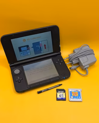 Nintendo 3 ds xl + tomodachi life + scheda sd